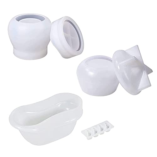 Silikonform für Badewanne/Pilz, Epoxidharz, Gießform für Aufbewahrungsbox, Süßigkeiten, Schmuck, Behälter, Heimdekoration von Pitadue