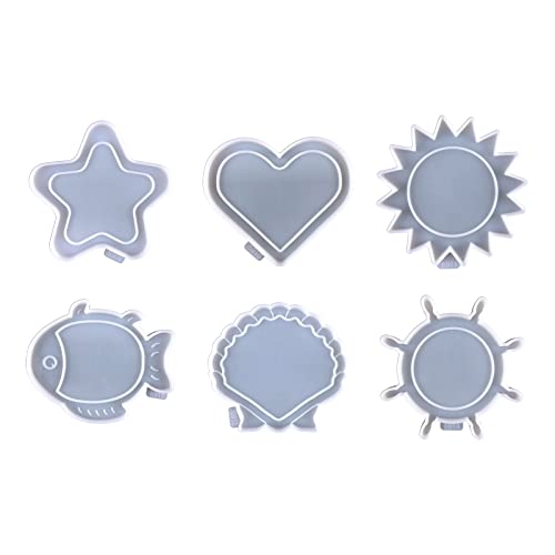Silikonform für Sonnenstern, Muscheln, Fotorahmen, Dekoration, geeignet für Epoxidharz, Handwerk, Schmuckherstellung, Heimdekoration Silikonform für Sonnenstern, Muscheln, Fotorahmen, Dekoration, geeignet für Epoxidharz, Handwerk, Schmuckherstellung, Heimdekoration von Pitadue