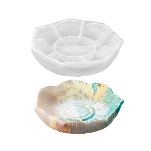 Silikonform in Blumenform, Epoxidharz für einzigartige, dekorative und funktionale Tablett, Schmuck, dekorative Epoxidharz-Schale von Pitadue