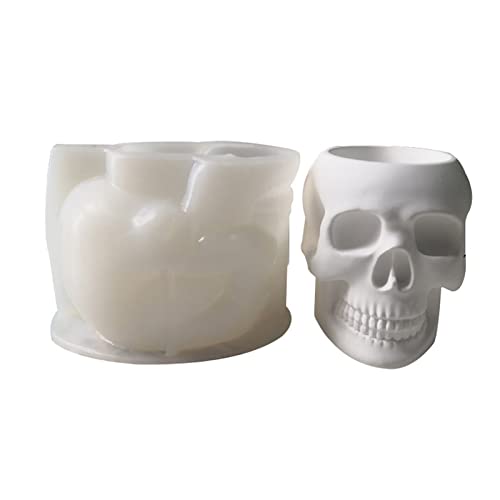 Silikonform mit Totenkopf-Motiv, Stifthalter, Harz, Epoxidharz, Handwerk, Ornament, Schmuckherstellungswerkzeug von Pitadue