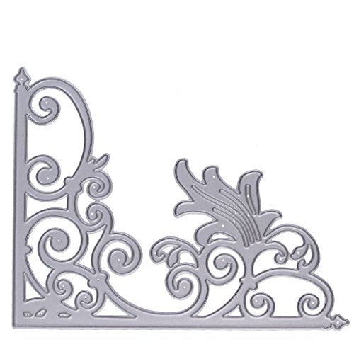 Stanzschablone mit Blumenrahmen, Karbonstahl, für Sammelalben, Alben, Bastelkarten von Pitadue