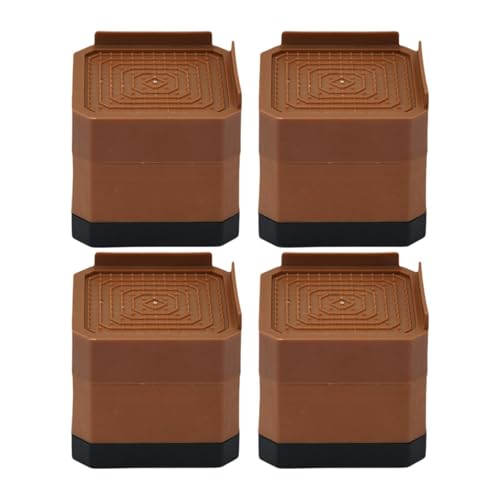 Pitycbo 4 Stück Anti Vibrations Pads für Bettausstattung, Verhindert Kratzer, Große Last, Möbelbeine für Couch, Sofa, Braun, 2 Schichten Pitycbo 4 Stück Anti Vibrations Pads für Bettausstattung, Verhindert Kratzer, Große Last, Möbelbeine für Couch, Sofa, Braun, 2 Schichten von Pitycbo