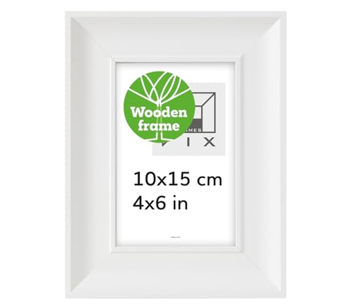 Pix FRAMES Bilderrahmen 10x15 cm- Holzrahmen - Picture Frame - Holzbilderrahmen - Holz Bilderrahmen - Fotorahmen - Weiß Pix FRAMES Bilderrahmen 10x15 cm- Holzrahmen - Picture Frame - Holzbilderrahmen - Holz Bilderrahmen - Fotorahmen - Weiß von Pix FRAMES