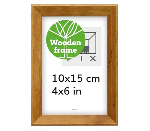 Pix FRAMES Bilderrahmen 10x15 cm - Kollektion Magic Nature - Fotorahmen aus Holz - Rahmen mit Scheiben aus acrylglas - Rahmen zum Aufhängen und Aufstellen - Modern Photo Frame - Honig Pix FRAMES Bilderrahmen 10x15 cm - Kollektion Magic Nature - Fotorahmen aus Holz - Rahmen mit Scheiben aus acrylglas - Rahmen zum Aufhängen und Aufstellen - Modern Photo Frame - Honig von Pix FRAMES