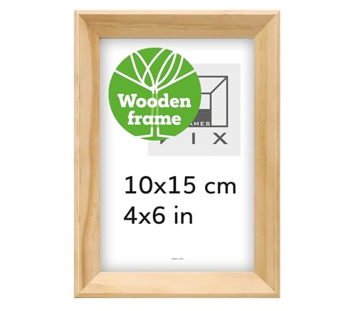 Pix FRAMES Bilderrahmen 10x15 cm - Kollektion Magic Nature - Fotorahmen aus Holz - Rahmen mit Scheiben aus acrylglas - Rahmen zum Aufhängen und Aufstellen - Modern Photo Frame - Naturfarbe Pix FRAMES Bilderrahmen 10x15 cm - Kollektion Magic Nature - Fotorahmen aus Holz - Rahmen mit Scheiben aus acrylglas - Rahmen zum Aufhängen und Aufstellen - Modern Photo Frame - Naturfarbe von Pix FRAMES