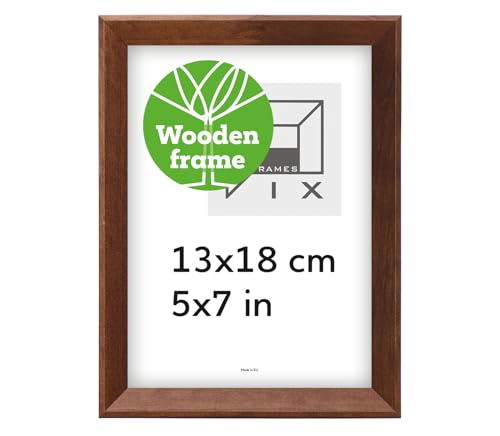 Pix FRAMES Bilderrahmen 13x18 cm - Kollektion Magic Nature - Fotorahmen aus Holz - Rahmen mit Scheiben aus Plexiglas - Rahmen zum Aufhängen und Aufstellen - Modern Photo Frame - Braun Pix FRAMES Bilderrahmen 13x18 cm - Kollektion Magic Nature - Fotorahmen aus Holz - Rahmen mit Scheiben aus Plexiglas - Rahmen zum Aufhängen und Aufstellen - Modern Photo Frame - Braun von Pix FRAMES