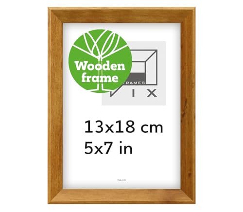 Pix FRAMES Bilderrahmen 13x18 cm - Kollektion Magic Nature - Fotorahmen aus Holz - Rahmen mit Scheiben aus Plexiglas - Rahmen zum Aufhängen und Aufstellen - Modern Photo Frame - Honig Pix FRAMES Bilderrahmen 13x18 cm - Kollektion Magic Nature - Fotorahmen aus Holz - Rahmen mit Scheiben aus Plexiglas - Rahmen zum Aufhängen und Aufstellen - Modern Photo Frame - Honig von Pix FRAMES