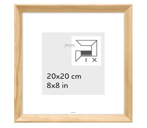 Pix FRAMES Bilderrahmen 20x20 cm - Kollektion Magic Nature - Fotorahmen aus Holz - Rahmen mit Scheiben aus acrylglas - quadratisch Rahmen - Modern Photo Frame - Naturfarbe Pix FRAMES Bilderrahmen 20x20 cm - Kollektion Magic Nature - Fotorahmen aus Holz - Rahmen mit Scheiben aus acrylglas - quadratisch Rahmen - Modern Photo Frame - Naturfarbe von Pix FRAMES