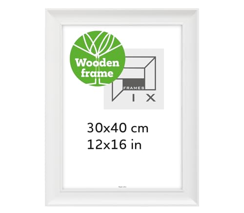Pix FRAMES Bilderrahmen 30x40 cm- Holzrahmen - Picture Frame - Holzbilderrahmen - Holz Bilderrahmen - Fotorahmen - Weiß Pix FRAMES Bilderrahmen 30x40 cm- Holzrahmen - Picture Frame - Holzbilderrahmen - Holz Bilderrahmen - Fotorahmen - Weiß von Pix FRAMES
