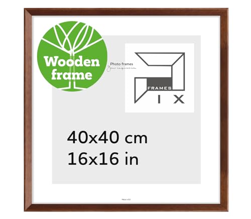 Pix FRAMES Bilderrahmen 40x40 cm - Kollektion Magic Nature - Fotorahmen aus Holz - Rahmen mit Scheiben aus acrylglas - quadratisch Rahmen - Modern Photo Frame - Braun Pix FRAMES Bilderrahmen 40x40 cm - Kollektion Magic Nature - Fotorahmen aus Holz - Rahmen mit Scheiben aus acrylglas - quadratisch Rahmen - Modern Photo Frame - Braun von Pix FRAMES