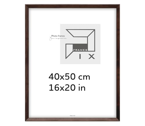 Pix FRAMES Bilderrahmen 40x50 cm - Kollektion Magic Nature - Fotorahmen aus Holz - Rahmen mit Scheiben aus Plexiglas - Rahmen zum Aufhängen und Aufstellen - Modern Photo Frame - Dunkel Braun Pix FRAMES Bilderrahmen 40x50 cm - Kollektion Magic Nature - Fotorahmen aus Holz - Rahmen mit Scheiben aus Plexiglas - Rahmen zum Aufhängen und Aufstellen - Modern Photo Frame - Dunkel Braun von Pix FRAMES