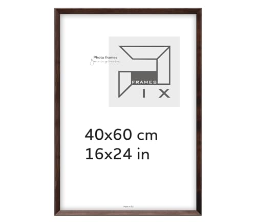 Pix FRAMES Bilderrahmen 40x60 cm - Kollektion Magic Nature - Fotorahmen aus Holz - Rahmen mit Scheiben aus Plexiglas - Rahmen zum Aufhängen und Aufstellen - Modern Photo Frame - Dunkel Braun Pix FRAMES Bilderrahmen 40x60 cm - Kollektion Magic Nature - Fotorahmen aus Holz - Rahmen mit Scheiben aus Plexiglas - Rahmen zum Aufhängen und Aufstellen - Modern Photo Frame - Dunkel Braun von Pix FRAMES