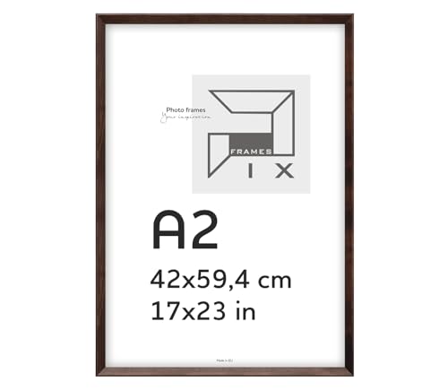 Pix FRAMES Bilderrahmen A2 - Kollektion Magic Nature - Fotorahmen aus Holz - Rahmen mit Scheiben aus acrylglas - Rahmen zum Aufhängen und Aufstellen - Modern Photo Frame - 42x59,4 cm - Dunkel Braun Pix FRAMES Bilderrahmen A2 - Kollektion Magic Nature - Fotorahmen aus Holz - Rahmen mit Scheiben aus acrylglas - Rahmen zum Aufhängen und Aufstellen - Modern Photo Frame - 42x59,4 cm - Dunkel Braun von Pix FRAMES