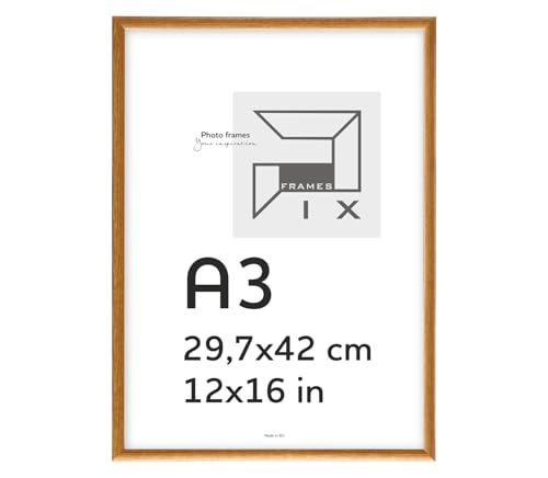 Pix FRAMES Bilderrahmen A3 - Fotorahmen aus Holz - Rahmen mit Scheiben aus Acrylglas- Rahmen zum Aufhängen - Modern Photo Frame - 29,7x42 cm - Honig Pix FRAMES Bilderrahmen A3 - Fotorahmen aus Holz - Rahmen mit Scheiben aus Acrylglas- Rahmen zum Aufhängen - Modern Photo Frame - 29,7x42 cm - Honig von Pix FRAMES