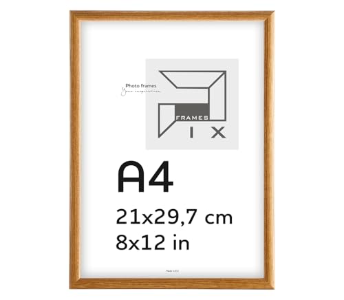 Pix FRAMES Bilderrahmen A4- Fotorahmen aus Holz - Rahmen mit Scheiben aus acrylglas - Rahmen zum Aufhängen und Aufstellen - Modern Photo Frame - 21x29,7 cm - Honig Pix FRAMES Bilderrahmen A4- Fotorahmen aus Holz - Rahmen mit Scheiben aus acrylglas - Rahmen zum Aufhängen und Aufstellen - Modern Photo Frame - 21x29,7 cm - Honig von Pix FRAMES