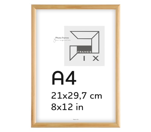 Pix FRAMES Bilderrahmen A4- Fotorahmen aus Holz - Rahmen mit Scheiben aus acrylglas - Rahmen zum Aufhängen und Aufstellen - Modern Photo Frame - 21x29,7 cm - Holz Pix FRAMES Bilderrahmen A4- Fotorahmen aus Holz - Rahmen mit Scheiben aus acrylglas - Rahmen zum Aufhängen und Aufstellen - Modern Photo Frame - 21x29,7 cm - Holz von Pix FRAMES
