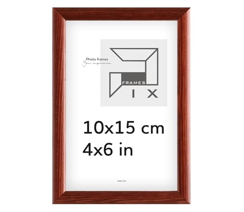 Pix FRAMES Bilderrahmen - Fotorahmen aus Holz - Rahmen mit Scheiben aus acrylglas - Rahmen zum Aufhängen und Aufstellen - Modern Photo Frame - 10x15 cm - Mahagoni Pix FRAMES Bilderrahmen - Fotorahmen aus Holz - Rahmen mit Scheiben aus acrylglas - Rahmen zum Aufhängen und Aufstellen - Modern Photo Frame - 10x15 cm - Mahagoni von Pix FRAMES