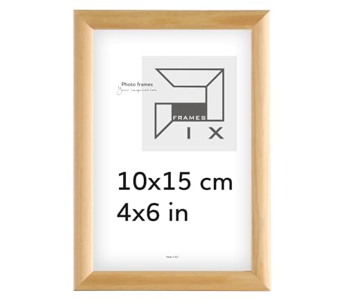 Pix FRAMES Bilderrahmen - Fotorahmen aus Holz - Rahmen mit Scheiben aus acrylglas - Rahmen zum Aufhängen und Aufstellen - Modern Photo Frame - 10x15 cm - Holz Pix FRAMES Bilderrahmen - Fotorahmen aus Holz - Rahmen mit Scheiben aus acrylglas - Rahmen zum Aufhängen und Aufstellen - Modern Photo Frame - 10x15 cm - Holz von Pix FRAMES