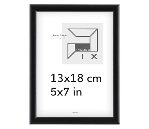 Pix FRAMES Bilderrahmen - Fotorahmen aus Holz - Rahmen mit Scheiben aus acrylglas - Rahmen zum Aufhängen und Aufstellen - Modern Photo Frame - 13x18 cm - Schwarz Pix FRAMES Bilderrahmen - Fotorahmen aus Holz - Rahmen mit Scheiben aus acrylglas - Rahmen zum Aufhängen und Aufstellen - Modern Photo Frame - 13x18 cm - Schwarz von Pix FRAMES
