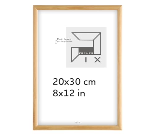 Pix FRAMES Bilderrahmen - Fotorahmen aus Holz - Rahmen mit Scheiben aus acrylglas - Rahmen zum Aufhängen und Aufstellen - Modern Photo Frame - 20x30 cm - Holz Pix FRAMES Bilderrahmen - Fotorahmen aus Holz - Rahmen mit Scheiben aus acrylglas - Rahmen zum Aufhängen und Aufstellen - Modern Photo Frame - 20x30 cm - Holz von Pix FRAMES