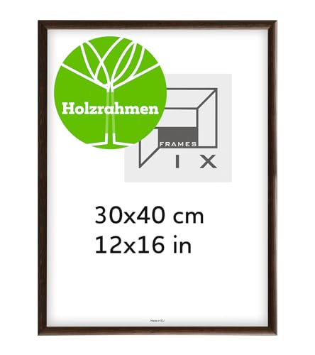 Pix FRAMES Bilderrahmen - Fotorahmen aus Holz - Rahmen mit Scheiben aus acrylglas - Rahmen zum Aufhängen - Modern Photo Frame - 30x40 cm - Dunkelbraun Pix FRAMES Bilderrahmen - Fotorahmen aus Holz - Rahmen mit Scheiben aus acrylglas - Rahmen zum Aufhängen - Modern Photo Frame - 30x40 cm - Dunkelbraun von Pix FRAMES