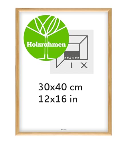 Pix FRAMES Bilderrahmen - Fotorahmen aus Holz - Rahmen mit Scheiben aus acrylglas - Rahmen zum Aufhängen - Modern Photo Frame - 30x40 cm - Holz von Pix FRAMES