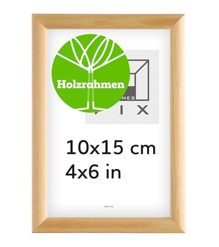 Pix FRAMES Bilderrahmen - Fotorahmen aus Holz - Rahmen mit Scheiben aus acrylglas - Rahmen zum Aufhängen und Aufstellen - Modern Photo Frame - 10x15 cm - Holz Pix FRAMES Bilderrahmen - Fotorahmen aus Holz - Rahmen mit Scheiben aus acrylglas - Rahmen zum Aufhängen und Aufstellen - Modern Photo Frame - 10x15 cm - Holz von Pix FRAMES