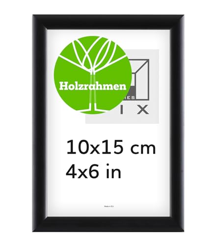 Pix FRAMES Bilderrahmen - Fotorahmen aus Holz - Rahmen mit Scheiben aus acrylglas - Rahmen zum Aufhängen und Aufstellen - Modern Photo Frame - 10x15 cm - Schwarz Pix FRAMES Bilderrahmen - Fotorahmen aus Holz - Rahmen mit Scheiben aus acrylglas - Rahmen zum Aufhängen und Aufstellen - Modern Photo Frame - 10x15 cm - Schwarz von Pix FRAMES