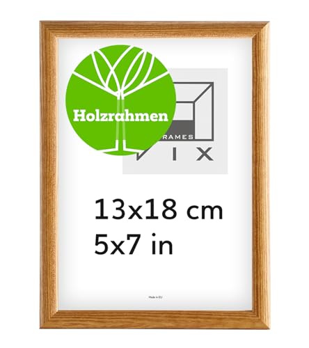 Pix FRAMES Bilderrahmen - Fotorahmen aus Holz - Rahmen mit Scheiben aus acrylglas - Rahmen zum Aufhängen und Aufstellen - Modern Photo Frame - 13x18 cm - Honig Pix FRAMES Bilderrahmen - Fotorahmen aus Holz - Rahmen mit Scheiben aus acrylglas - Rahmen zum Aufhängen und Aufstellen - Modern Photo Frame - 13x18 cm - Honig von Pix FRAMES