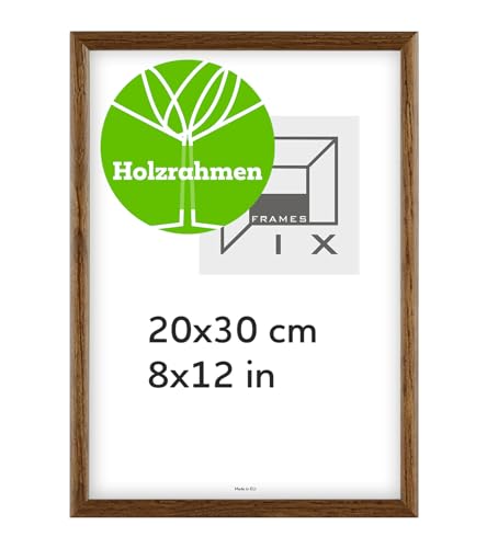 Pix FRAMES Bilderrahmen - Fotorahmen aus Holz - Rahmen mit Scheiben aus acrylglas - Rahmen zum Aufhängen und Aufstellen - Modern Photo Frame - 20x30 cm - Dunkelbraun Pix FRAMES Bilderrahmen - Fotorahmen aus Holz - Rahmen mit Scheiben aus acrylglas - Rahmen zum Aufhängen und Aufstellen - Modern Photo Frame - 20x30 cm - Dunkelbraun von Pix FRAMES