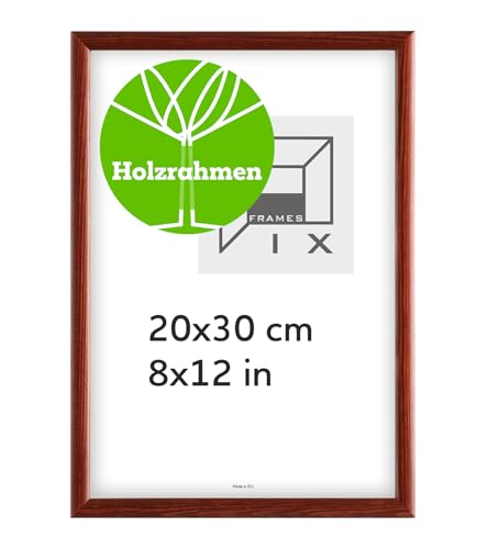 Pix FRAMES Bilderrahmen - Fotorahmen aus Holz - Rahmen mit Scheiben aus acrylglas - Rahmen zum Aufhängen und Aufstellen - Modern Photo Frame - 20x30 cm - Mahagoni Pix FRAMES Bilderrahmen - Fotorahmen aus Holz - Rahmen mit Scheiben aus acrylglas - Rahmen zum Aufhängen und Aufstellen - Modern Photo Frame - 20x30 cm - Mahagoni von Pix FRAMES