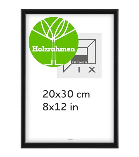 Pix FRAMES Bilderrahmen - Fotorahmen aus Holz - Rahmen mit Scheiben aus acrylglas - Rahmen zum Aufhängen und Aufstellen - Modern Photo Frame - 20x30 cm - Schwarz Pix FRAMES Bilderrahmen - Fotorahmen aus Holz - Rahmen mit Scheiben aus acrylglas - Rahmen zum Aufhängen und Aufstellen - Modern Photo Frame - 20x30 cm - Schwarz von Pix FRAMES