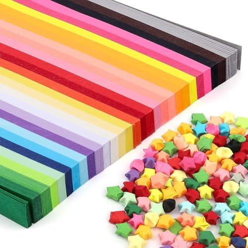 1030 Stück Papierstreifen - Origami Papier Sterne, 27 Farben Papierstreifen Origamipapier, Stern Papier Basteln,Origami Star Paper Strips für DIY, Dekoration, Basteln, Geschenk 1030 Stück Papierstreifen - Origami Papier Sterne, 27 Farben Papierstreifen Origamipapier, Stern Papier Basteln,Origami Star Paper Strips für DIY, Dekoration, Basteln, Geschenk von Pixaro