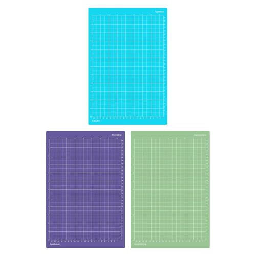 3 Stück Schneidematte für Cricut Joy Xtra, PVC, Polyvinylchlorid, Ersatzkleber, selbstklebende Schneideunterlage, rutschfester Cutting Mat zum Basteln,Bastelunterlage, 33.5cm*24cm 3 Stück Schneidematte für Cricut Joy Xtra, PVC, Polyvinylchlorid, Ersatzkleber, selbstklebende Schneideunterlage, rutschfester Cutting Mat zum Basteln,Bastelunterlage, 33.5cm*24cm von Pixaro