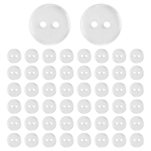 50 Stück Transparente Knöpfe - 15 mm Knöpfe zum Annähen Wendbar, für DIY Handwek Nähen von Kleidung, Annähen, Basteln, Blazer, Uniform und Jacke 50 Stück Transparente Knöpfe - 15 mm Knöpfe zum Annähen Wendbar, für DIY Handwek Nähen von Kleidung, Annähen, Basteln, Blazer, Uniform und Jacke von Pixaro