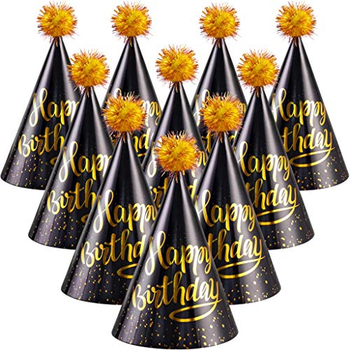 PixiPy Kindergeburtstags-Partyhüte – 10 Stück – farbenfrohe Feier-Kopfbedeckungen für eine lustige Dekoration PixiPy Kindergeburtstags-Partyhüte – 10 Stück – farbenfrohe Feier-Kopfbedeckungen für eine lustige Dekoration von PixiPy