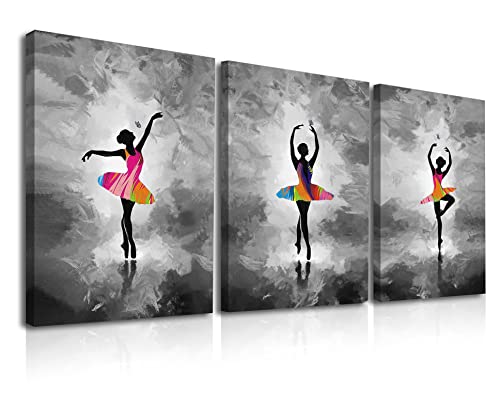 Piy Painting 3 Paneele HD Leinwand Bilder Elegante Balletttänzer Leinwanddruck, Dekorative Malerei, Schwarz und weiß Wohnkultur Wandkunst Malerei Für Geburtstags und Neujahrsgeschenke 30x40cm Piy Painting 3 Paneele HD Leinwand Bilder Elegante Balletttänzer Leinwanddruck, Dekorative Malerei, Schwarz und weiß Wohnkultur Wandkunst Malerei Für Geburtstags und Neujahrsgeschenke 30x40cm von Piy Painting
