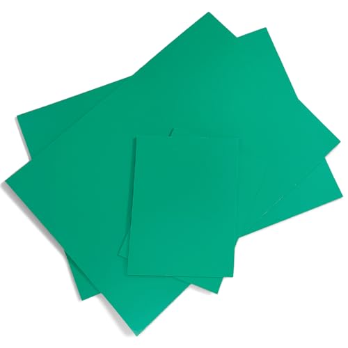 4 Stück Weichgummi Linoldruck Platte, Grün Linolplatten für Linolschnitt, Linoleum Print für Gummi Stempel, Bastel und Druckprojekte (2A4+2A6) von Pizens