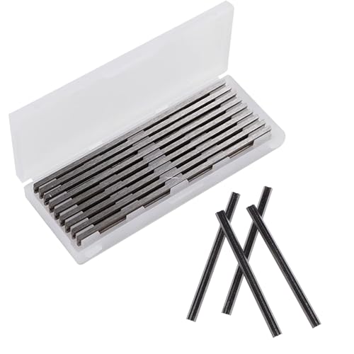 Pizsieat 10 Stück Hobelmesser 82mm Wendemesser Hobelmesser HSS Set 82 x 5,5 x 1,2 mm Ersatzmesser für Bosch Hobel, Handhobel, Holzbearbeitungsmaschinen Pizsieat 10 Stück Hobelmesser 82mm Wendemesser Hobelmesser HSS Set 82 x 5,5 x 1,2 mm Ersatzmesser für Bosch Hobel, Handhobel, Holzbearbeitungsmaschinen von Pizsieat