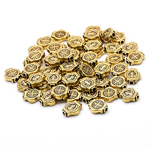 50 PCs Benedict Perlen Durch Loch Gerade Loch Halskette Armband Accessoires Religiöse Schmuckzubehör von Pjeghbvop
