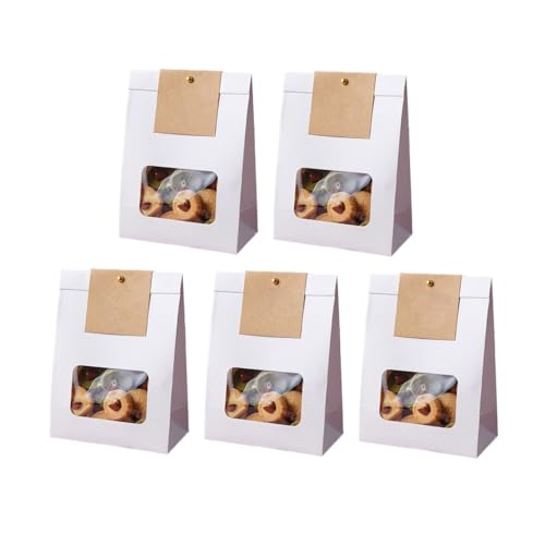 50 Stück Praktische Papiertüten Keks-Paketbeutel mit Sichtfenster Verpackungsbeutel zum Backen Lebensmittel Partys Supplies 50 Stück Praktische Papiertüten Keks-Paketbeutel mit Sichtfenster Verpackungsbeutel zum Backen Lebensmittel Partys Supplies von Pjeghbvop