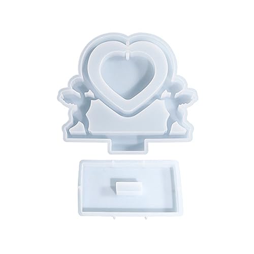 Erfassen Erinnerungen Cupids Herzfoto Rahmen Silikonform Craft Epoxidharz Gussformen Home Office Ornamente von Pjeghbvop