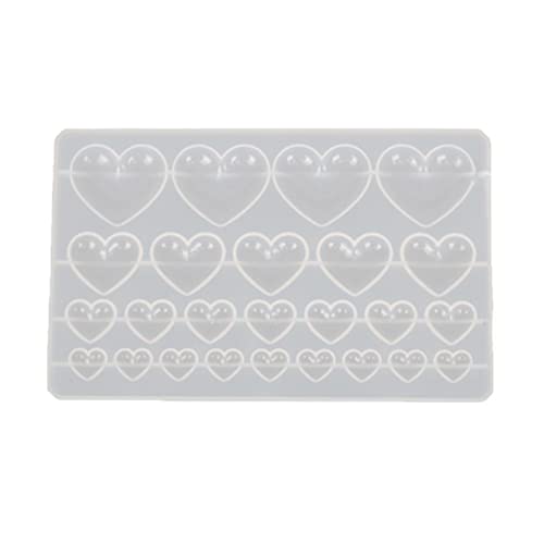 Glänzende Glänzende Liebe Edelstein Ornamente Silikon Epoxidharz Schimmel Schlüsselbund Anhänger Schmuck Für Valentinstag Geschenkhandwerk von Pjeghbvop