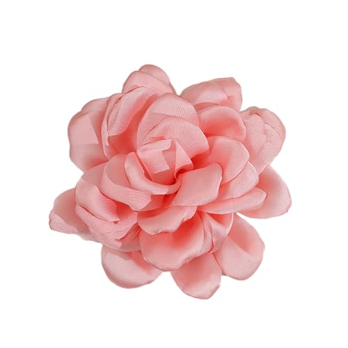 Kamelienförmige Haar-/Kleidungsaccessoires, Stoff, Blumen-Accessoires, mehrlagiges Design, Blumen-Verzierung für Frauen von Pjeghbvop