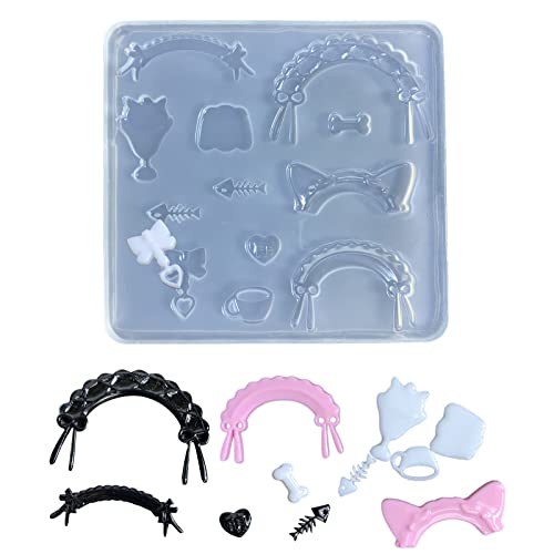 Kristall-Epoxidharzform für Mädchen, Cosplay, Heimdekoration, Dienstmädchen-Ornament, Anhänger, Silikonform für Harz von Pjeghbvop