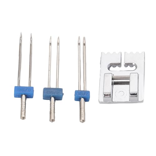 Nähmaschinen Doppelnadel Für Dekorative Nähte Und Pintucks 2/90 3/90 4/90 Twin Nadel Und Presser Foot Set von Pjeghbvop