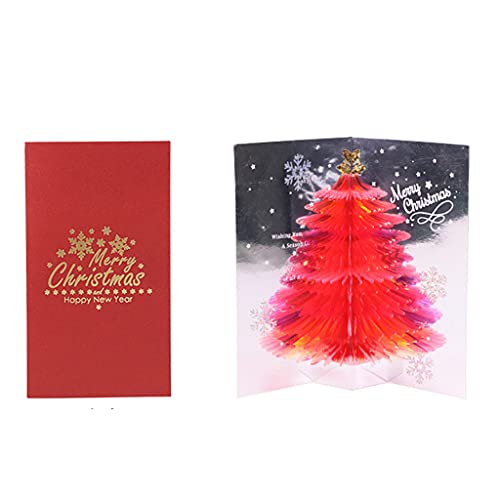 Pjeghbvop 3D Für Weihnachtsgrußkarten Karten Handgefertigtes Urlaubsbaum Postkarte Mit Umschlägen Für Thanksgiving D. von Pjeghbvop