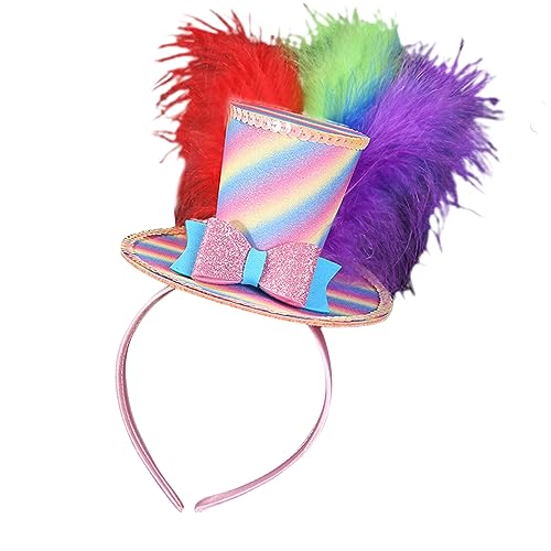 Pjeghbvop Faschingsparty-Hut, Kopfschmuck für alle Altersgruppen, kreative Party-Kopfbedeckung, Zylinderhut, Haarreif, Neuheit, Festival-Kopfschmuck Pjeghbvop Faschingsparty-Hut, Kopfschmuck für alle Altersgruppen, kreative Party-Kopfbedeckung, Zylinderhut, Haarreif, Neuheit, Festival-Kopfschmuck von Pjeghbvop