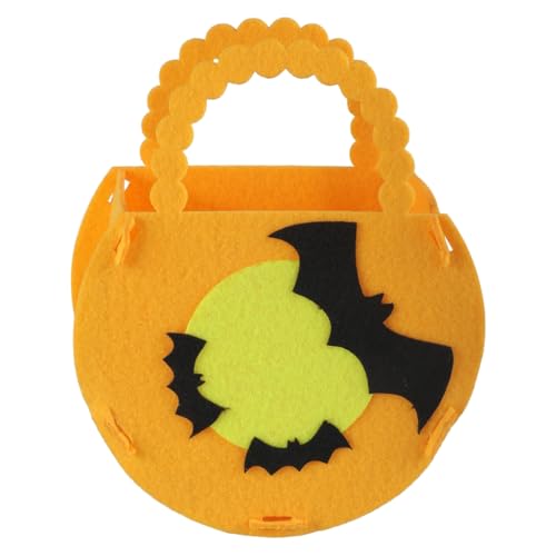 Pjeghbvop Halloween-Kürbis-Tragetasche, Kinder-Party, Süßigkeitentüten, tragbare Aufbewahrungseimer, Halloween-Dekorationen von Pjeghbvop