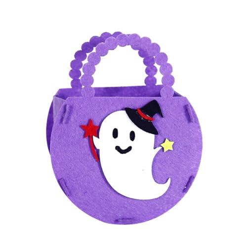 Pjeghbvop Halloween-Kürbis-Tragetasche, Kinder-Party, Süßigkeitentüten, tragbare Aufbewahrungseimer, Halloween-Dekorationen von Pjeghbvop